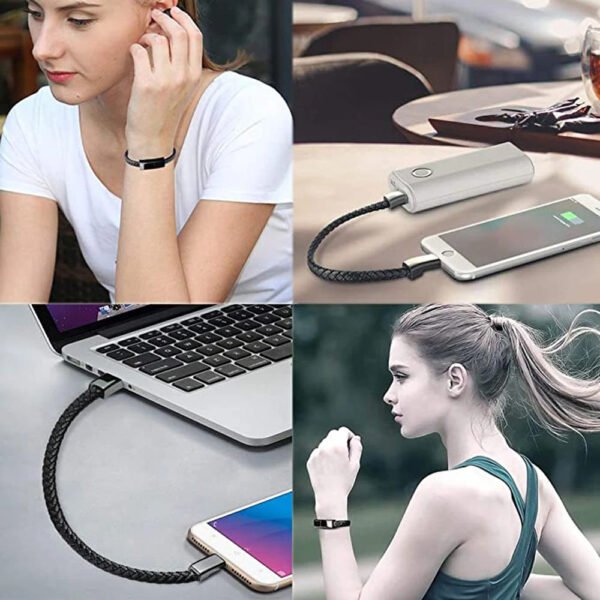 ⁦كابل شحن سريع USB من النوع C على شكل سوار⁩ - الصورة ⁦3⁩
