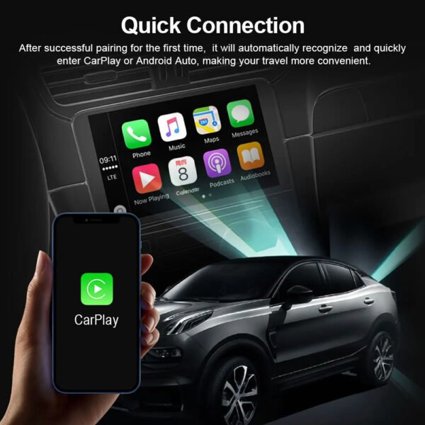 ⁦محول CarPlay اللاسلكي ومحول Android التلقائي 2 ف 1⁩ - الصورة ⁦3⁩